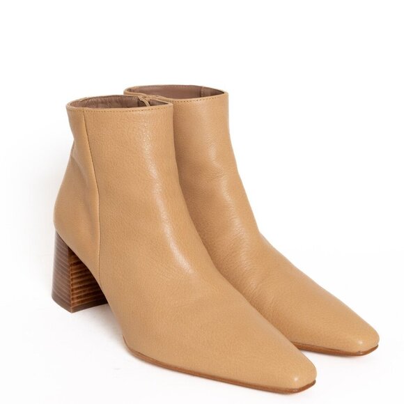 Flattered Leather Boot Cognac Cream Beige Ankle Bootie Remi EU 40 - Picture 2 of 16